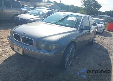 2003 BMW 745Li z USA, uszkodzony, nr VIN WBAGN63403DR09724